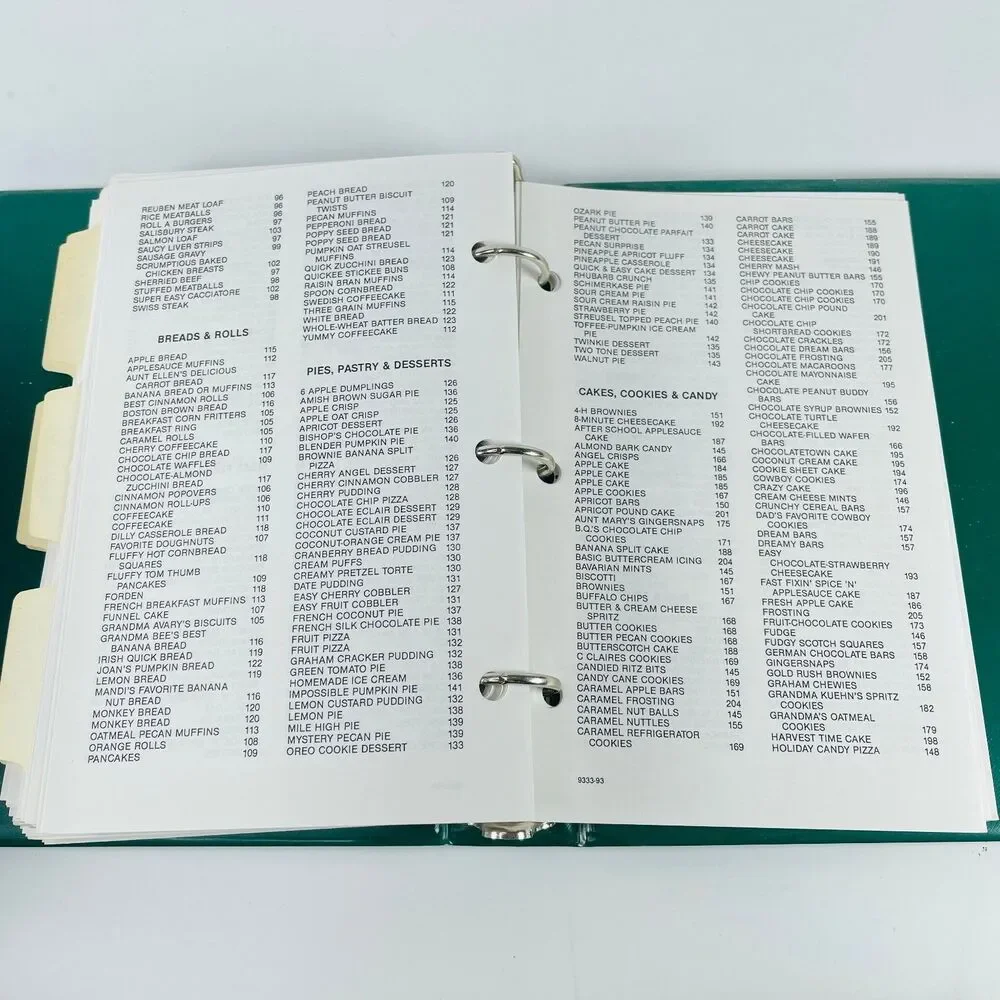 Road to Good Cooking Sarpy County 4-H 1995 Cookbook Ring Binder Morris Press